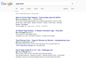 google text ads in search results