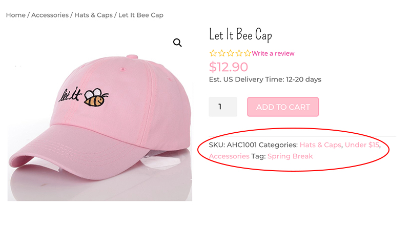 Hide Specific Product Meta in Woocommerce