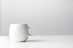 empty white coffee mug